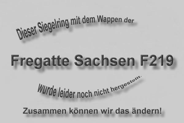 "F219" Fregatte Sachsen Wappen Marine-Siegelring Größe 54