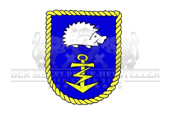 &quot;A52&quot; Flottendienstboot Oste Wappen Marine-Siegelring Gr&ouml;&szlig;e 57